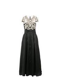 Robe de soirée noire Marchesa Notte