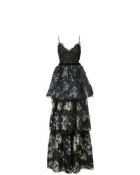 Robe de soirée noire Marchesa Notte