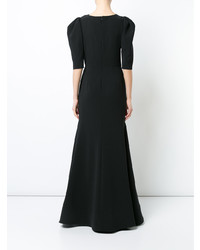 Robe de soirée noire Christian Siriano