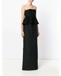 Robe de soirée noire Alberta Ferretti