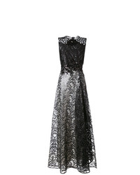 Robe de soirée noire Talbot Runhof