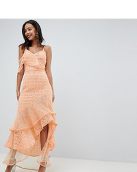 Robe de soirée orange Asos Tall