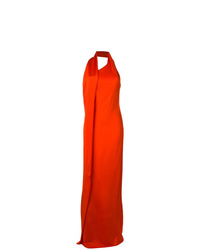 Robe de soirée orange Lanvin