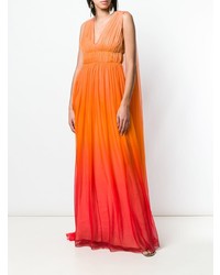 Robe de soirée orange Alberta Ferretti