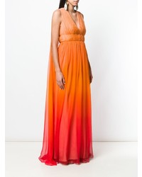 Robe de soirée orange Alberta Ferretti