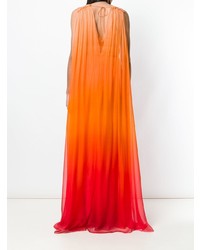 Robe de soirée orange Alberta Ferretti