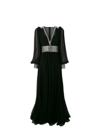 Robe de soirée ornée noire Dolce & Gabbana