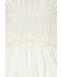 Robe de soirée plissée blanche Sophia Kokosalaki