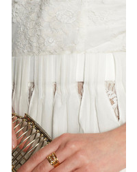 Robe de soirée plissée blanche Sophia Kokosalaki