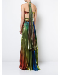 Robe de soirée plissée multicolore Rosie Assoulin