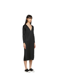 Robe de soirée plissée noire Pleats Please Issey Miyake