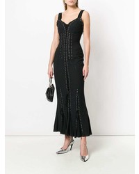 Robe de soirée plissée noire Dolce & Gabbana