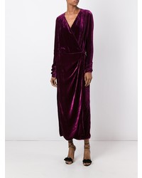 Robe de soirée pourpre foncé ATTICO