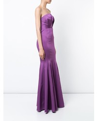 Robe de soirée pourpre Zac Zac Posen