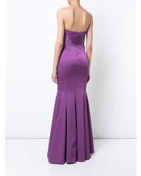 Robe de soirée pourpre Zac Zac Posen