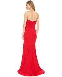 Robe de soirée rouge Badgley Mischka