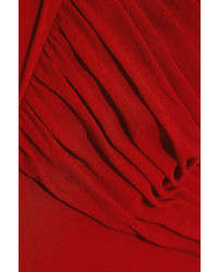 Robe de soirée rouge Saint Laurent