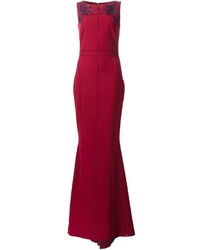 Robe de soirée rouge Marchesa