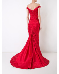 Robe de soirée rouge Romona Keveza