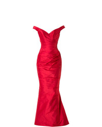 Robe de soirée rouge Romona Keveza