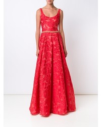 Robe de soirée rouge Marchesa Notte