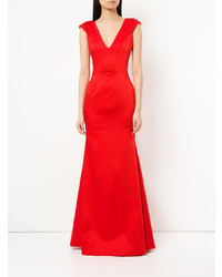 Robe de soirée rouge Zac Zac Posen