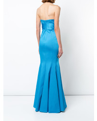 Robe de soirée turquoise Zac Zac Posen