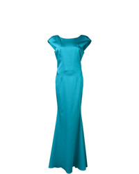 Robe de soirée turquoise Zac Zac Posen