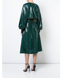 Robe de soirée vert foncé Dvf Diane Von Furstenberg