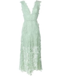 Robe de soirée vert menthe Maria Lucia Hohan