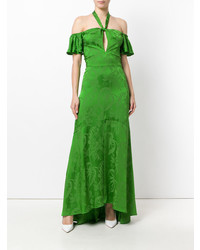 Robe de soirée verte Temperley London