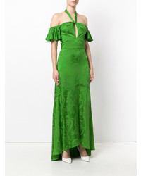 Robe de soirée verte Temperley London