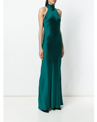 Robe de soirée verte Galvan