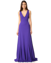 Robe de soirée violette Rochas