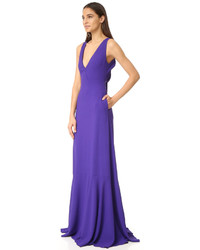 Robe de soirée violette Rochas