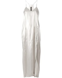 Robe débardeur en soie blanche Ilaria Nistri