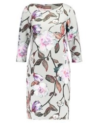 Robe décontractée à fleurs grise Cartoon