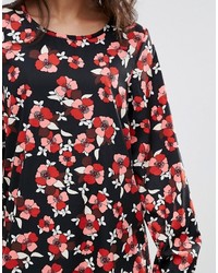 Robe décontractée à fleurs noire Brave Soul