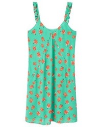 Robe décontractée à fleurs vert menthe Mango