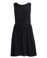 Robe décontractée á pois bleu marine Only