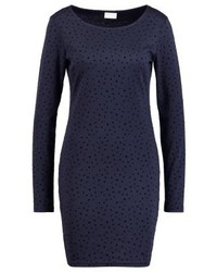 Robe décontractée á pois bleu marine Vila