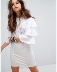 Robe décontractée blanche PrettyLittleThing