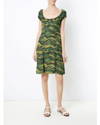 Robe décontractée camouflage olive