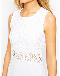 Robe décontractée en crochet blanche Asos