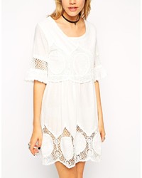 Robe décontractée en crochet blanche Asos