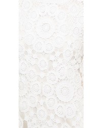 Robe décontractée en crochet blanche