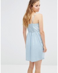 Robe décontractée en denim bleu clair Only