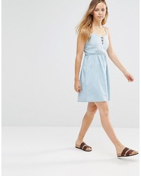 Robe décontractée en denim bleu clair Only