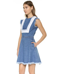 Robe décontractée en denim bleue House of Holland