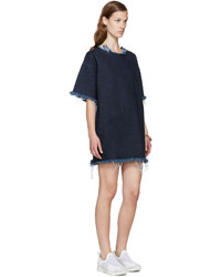 Robe décontractée en denim bleue MARQUES ALMEIDA